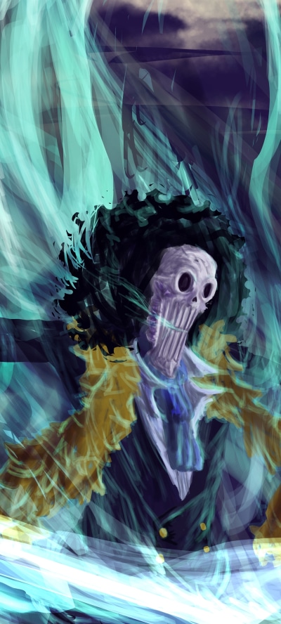 Anime One Piece, Brook (One Piece), 1440x3200