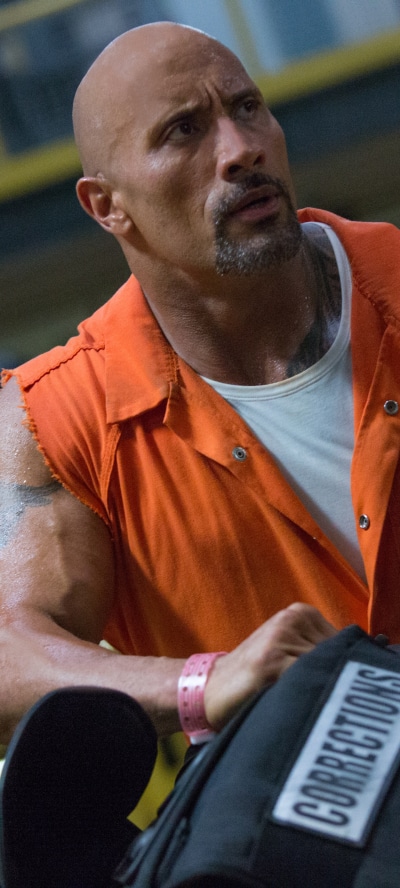 Movie The Fate of The Furious, Luke Hobbs, Dwayne Johnson, 1440x3200