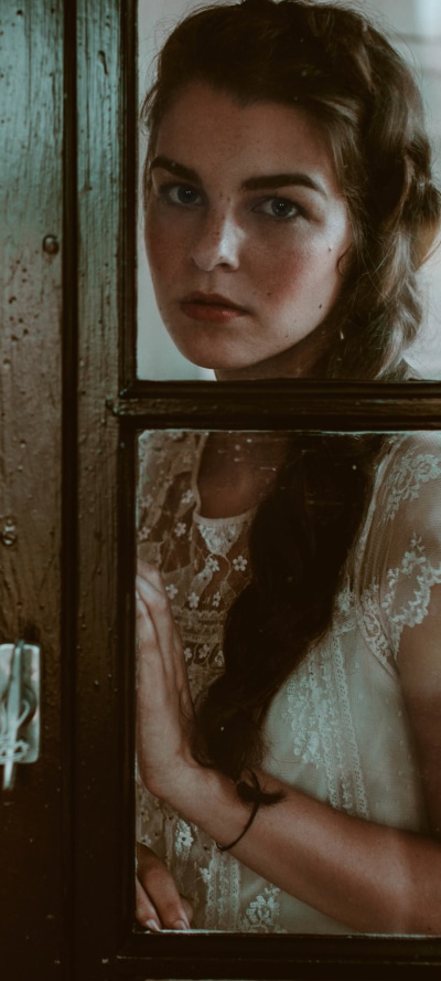 Women Model, Brunette, Braid, 1440x3200