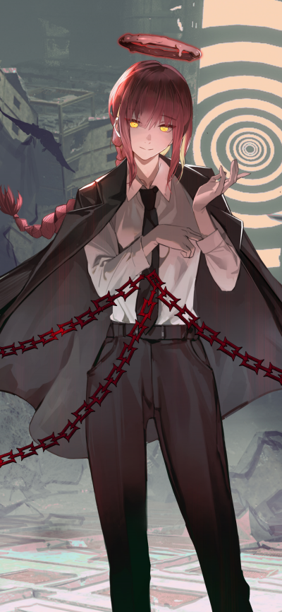 Anime Chainsaw Man, Makima (Chainsaw Man), 1440x3120