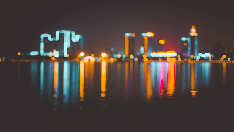 Blur, Bokeh, City, Night, 4K, 6K