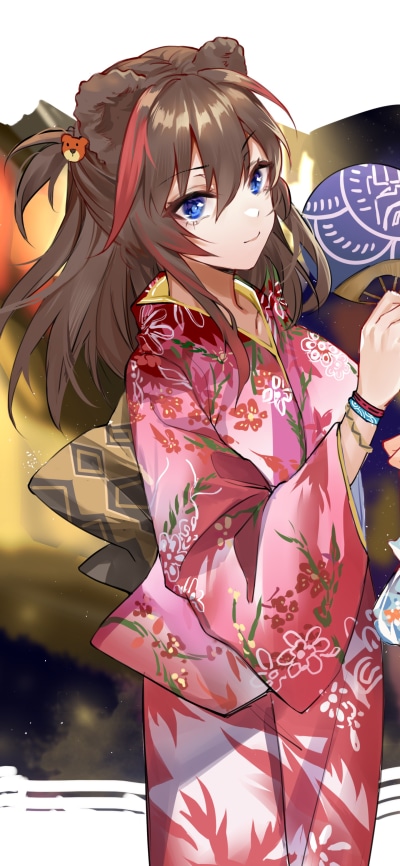 Video Game Arknights, Zima (Arknights), Kimono, 1440x3120