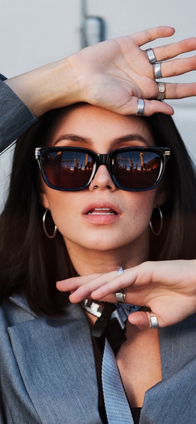 Women Model, Sunglasses, 1440x3120