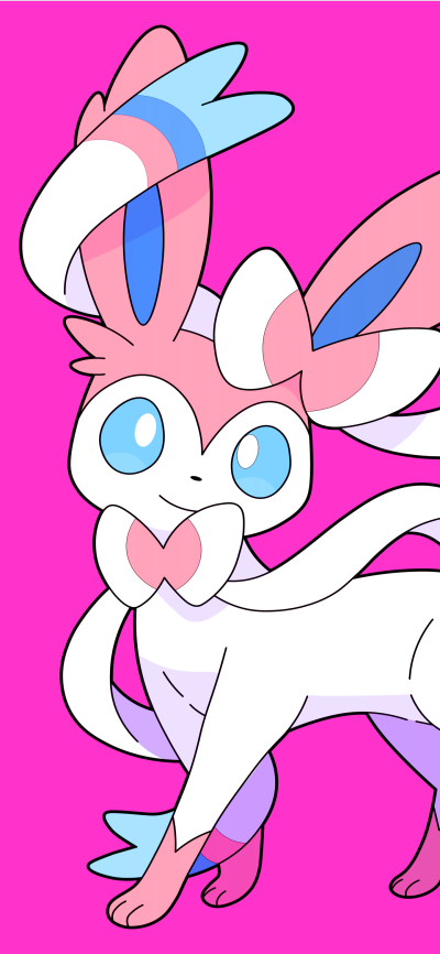 Anime Pokémon, Sylveon (Pokémon), Eeveelutions, 1440x3120