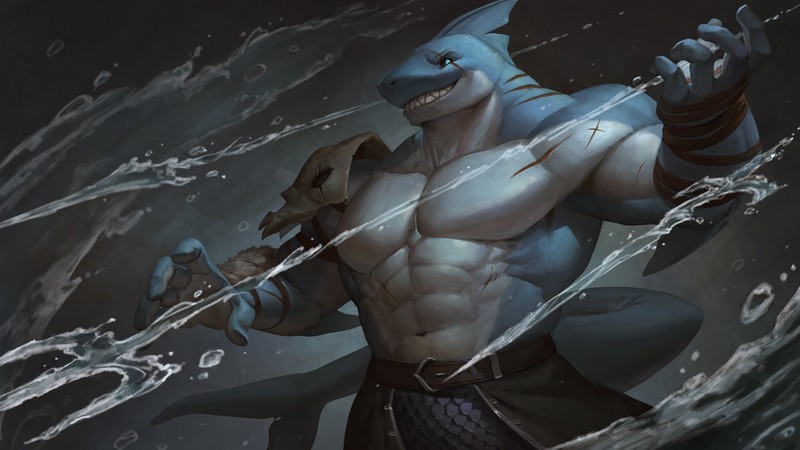 Shark, Trident, Warrior, 4K