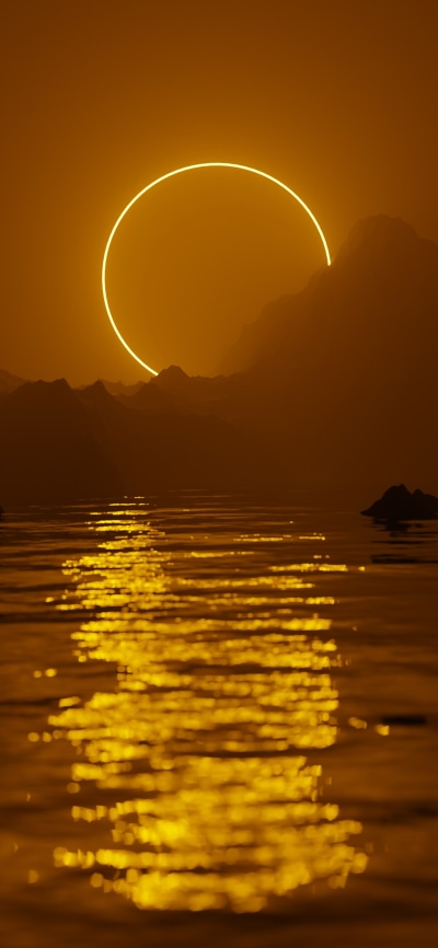 Artistic Sunset, 1440x3120