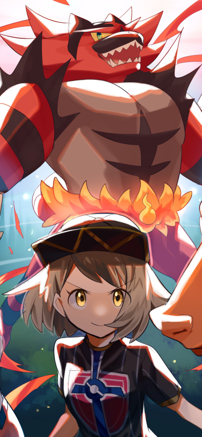 Anime Pokémon, Gloria (Pokémon), Incineroar (Pokémon), Pokémon Sword and Shield, 1440x3120