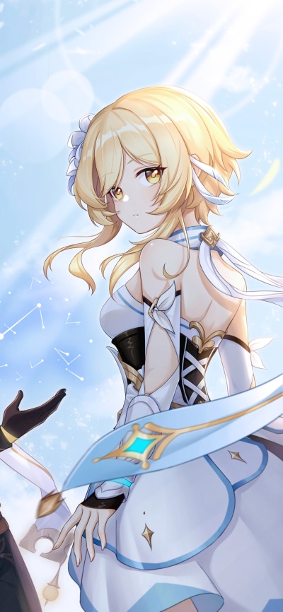 Video Game Genshin Impact, Lumine (Genshin Impact), 1440x3120