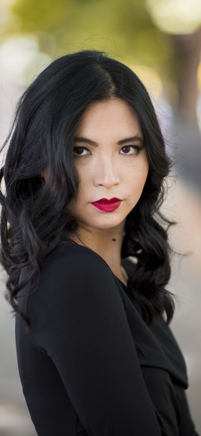 Women Model, Lipstick, Black Hair, Brown Eyes, 1440x3120