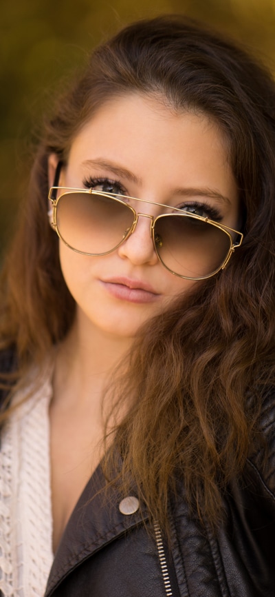 Women Model, Blue Eyes, Brunette, Sunglasses, 1440x3120