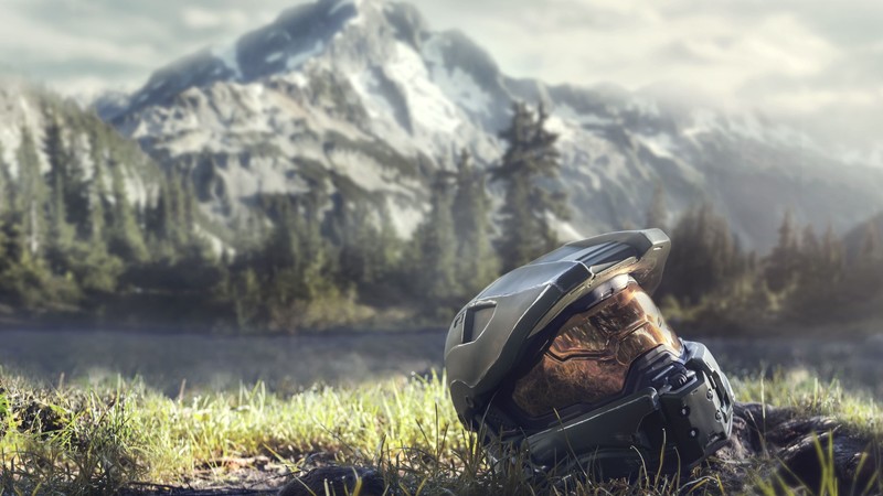 Halo Helmet, Master Chief, Halo, 4K