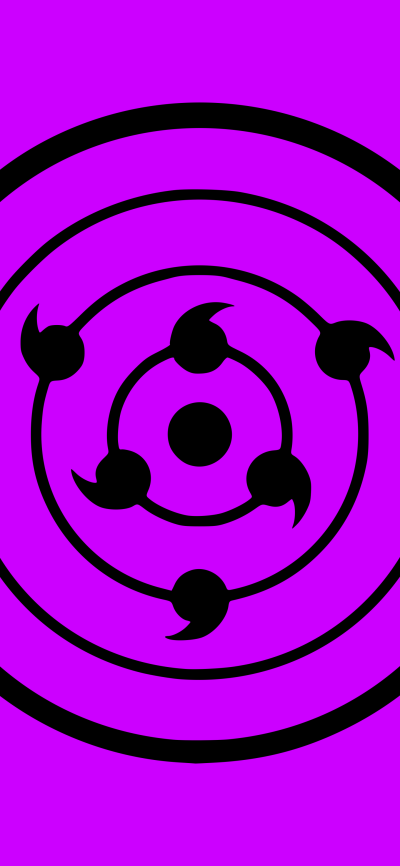 Anime Boruto, Purple, Naruto, Rinnegan (Naruto), Minimalist, 1440x3120