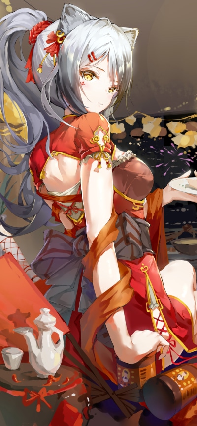Video Game Arknights, Schwarz (Arknights), 1440x3120