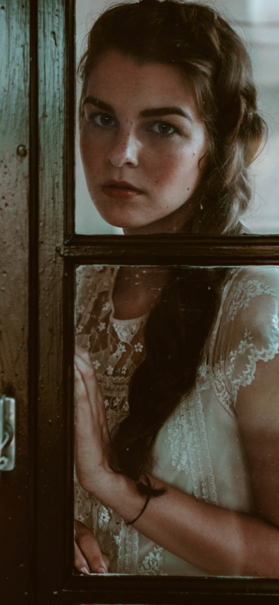 Women Model, Braid, Brunette, 1440x3120