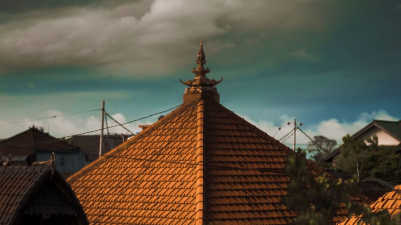 architecture, structure, roof, slate, 4k