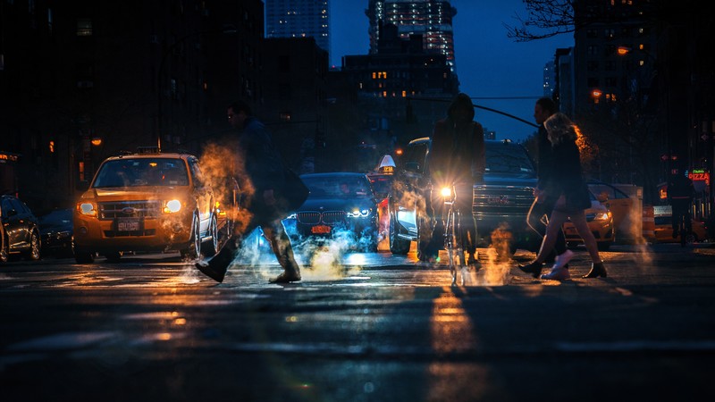 New York City, traffic, city, 4K