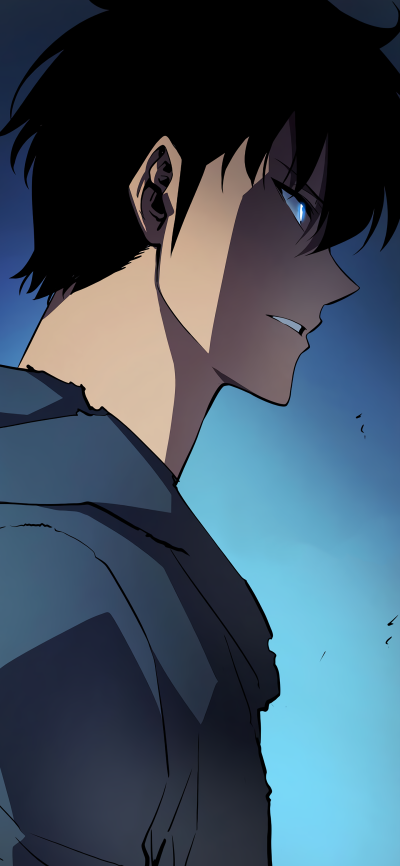 Anime Solo Leveling, Sung Jin-Woo, 1440x3120