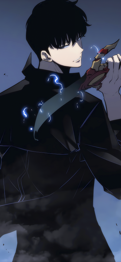 Anime Solo Leveling, Sung Jin-Woo, 1440x3120