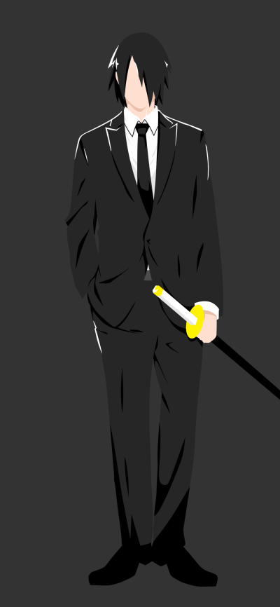 Anime Boruto, Suit, Black Hair, Sasuke Uchiha, Minimalist, 1440x3120