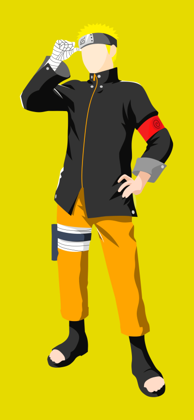 Anime Boruto, Blonde, Naruto Uzumaki, Minimalist, 1440x3120