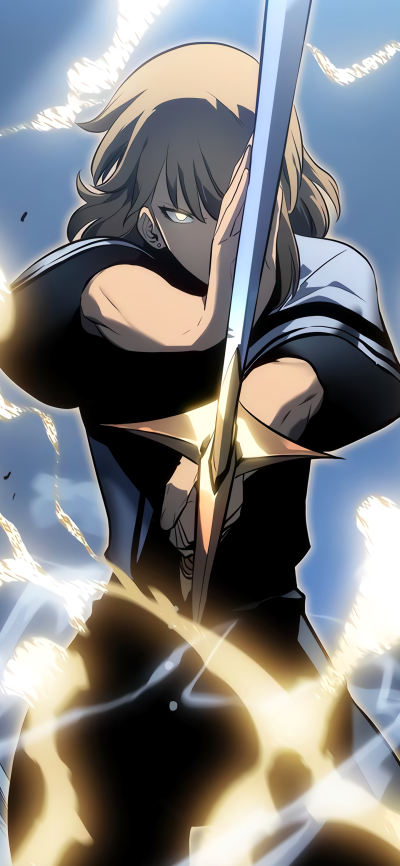 Anime Solo Leveling, Cha Hae-in, 1440x3120