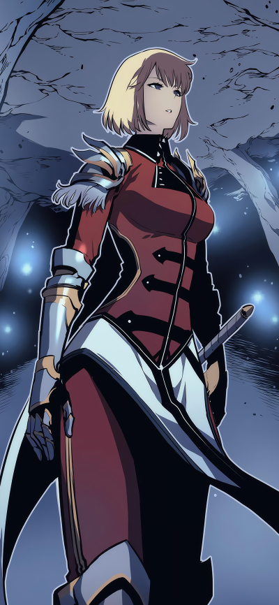 Anime Solo Leveling, Cha Hae-in, 1440x3120