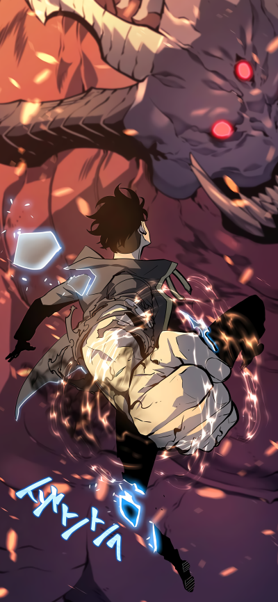 Anime Solo Leveling, Sung Jin-Woo, 1440x3120