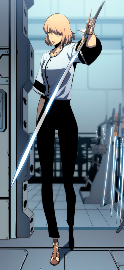 Anime Solo Leveling, Cha Hae-in, 1440x3120
