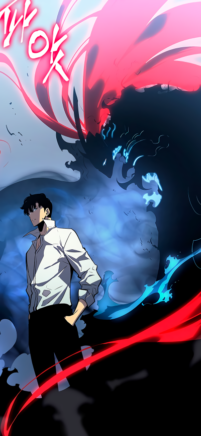 Anime Solo Leveling, Sung Jin-Woo, Igris (Solo Leveling), 1440x3120