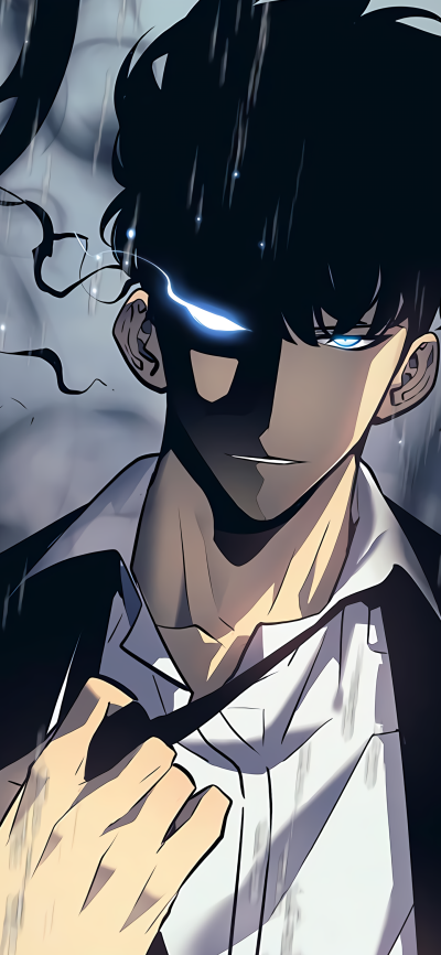 Anime Solo Leveling, Sung Jin-Woo, 1440x3120