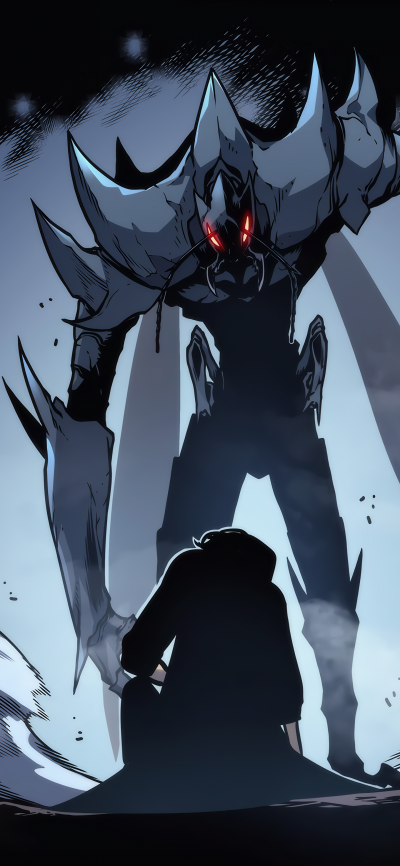Anime Solo Leveling, Sung Jin-Woo, 1440x3120