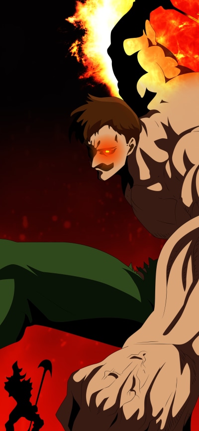 Anime The Seven Deadly Sins, Escanor (The Seven Deadly Sins), 1440x3120