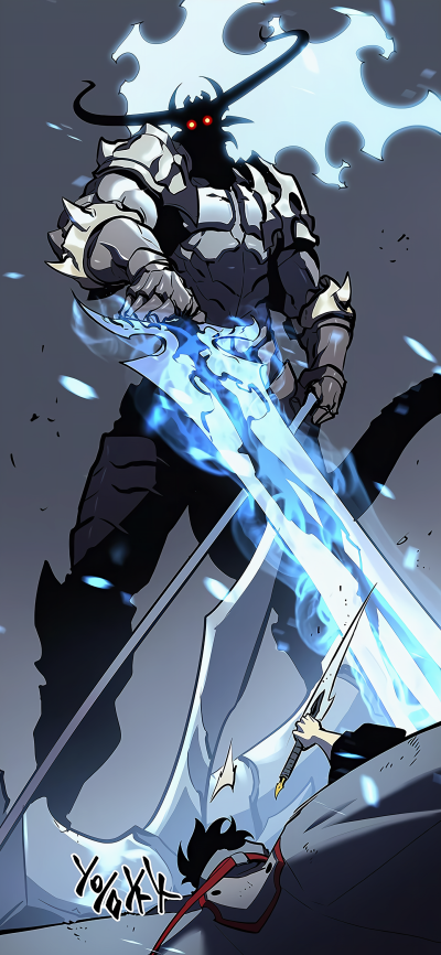 Anime Solo Leveling, Baran (Solo Leveling), Sung Jin-Woo, 1440x3120