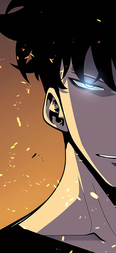Anime Solo Leveling, Sung Jin-Woo, 1440x3120