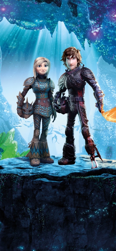 Movie How to Train Your Dragon: The Hidden World, Astrid (How To Train Your Dragon), Hiccup (How To Train Your Dragon), 1440x3120