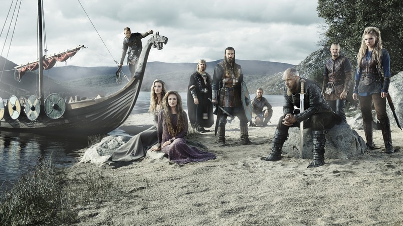 Vikings, Travis Fimmel, Katheryn Winnick, 4K, 4K