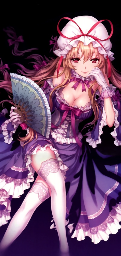 Anime Touhou, Yukari Yakumo, 1440x3040