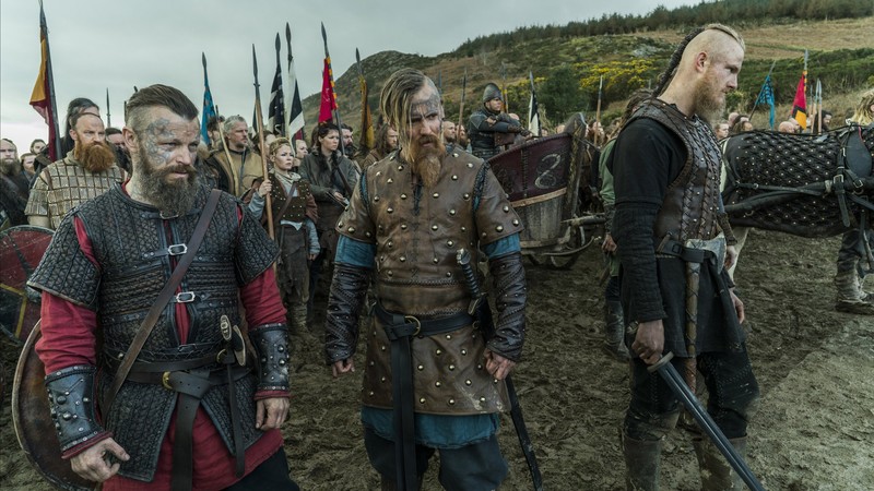 Vikings, season 5, Travis Fimmel, Katheryn Winnick, 4K, 4K
