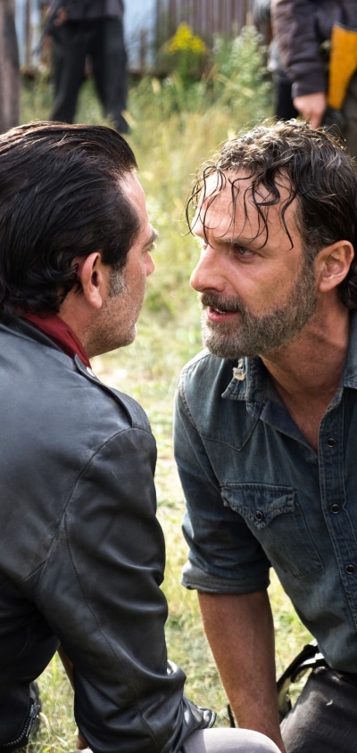 TV Show The Walking Dead, Negan (The Walking Dead), Rick Grimes, Jeffrey Dean Morgan, Andrew Lincoln, 1440x3040