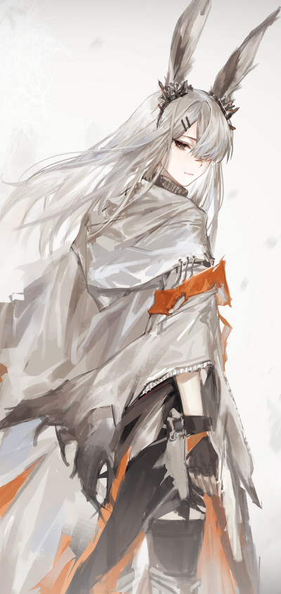 Video Game Arknights, Frostnova (Arknights), Animal Ears, 1440x3040