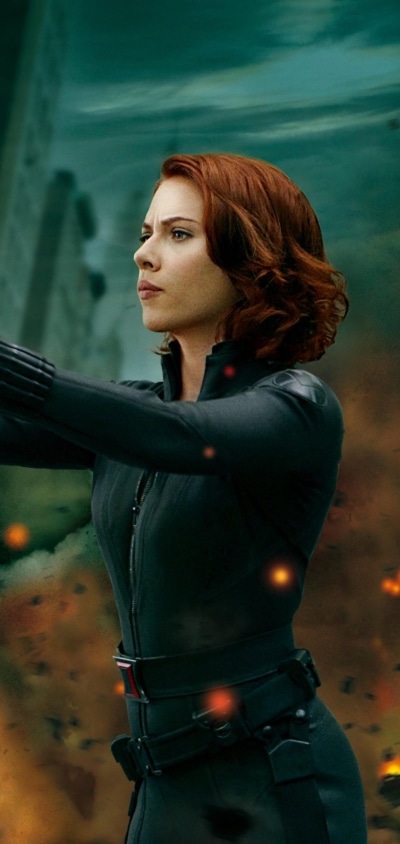 Movie The Avengers, Black Widow, Natasha Romanoff, Scarlett Johansson, 1440x3040
