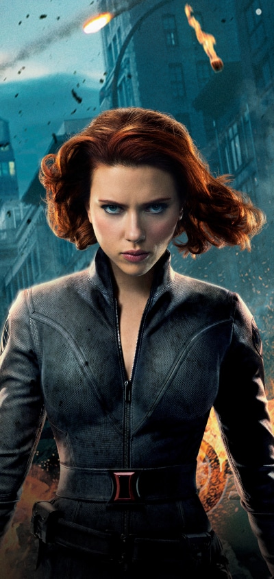 Movie The Avengers, Scarlett Johansson, Black Widow, 1440x3040