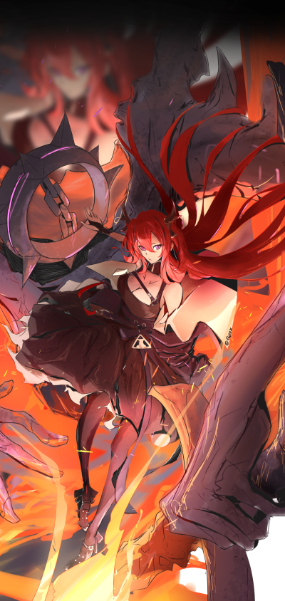 Video Game Arknights, Surtr (Arknights), 1440x3040