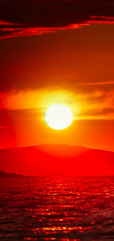 Earth Sunset, Sun, 1440x3040