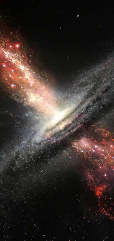 Sci Fi Black Hole, Galaxy, Space, 1440x3040