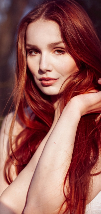 Women Model, Redhead, 1440x3040