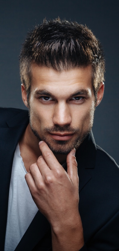 Men Model, Stare, Brown Eyes, 1440x3040