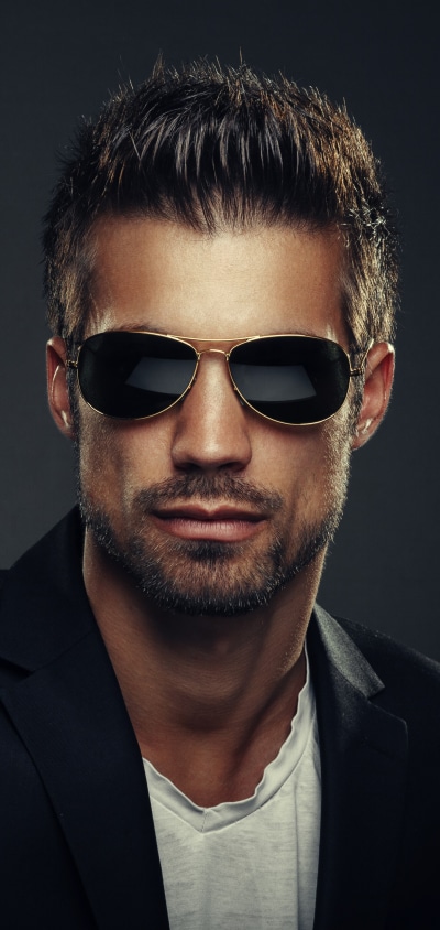 Men Model, Sunglasses, Beard, 1440x3040