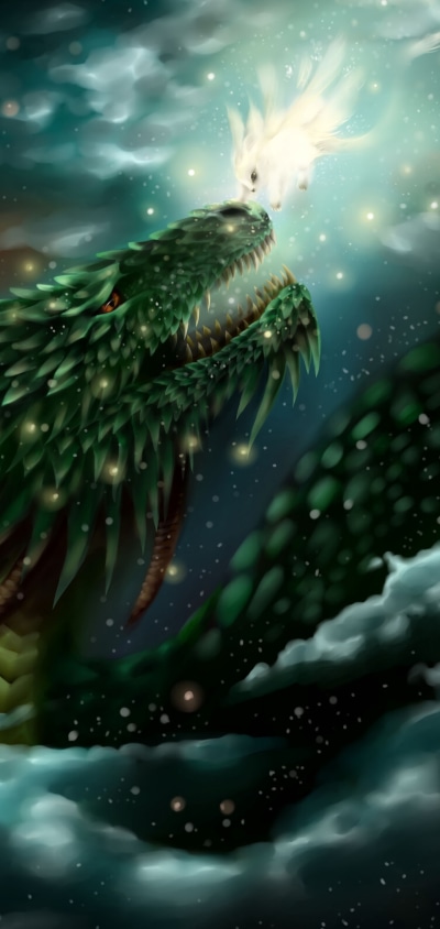 Fantasy Dragon, 1440x3040