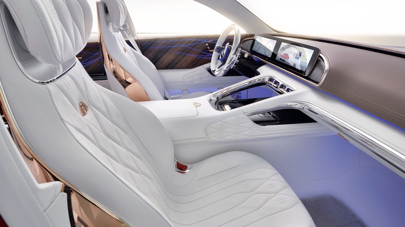 Vision Mercedes-Maybach Ultimate Luxury, electric cars, interior, 4K